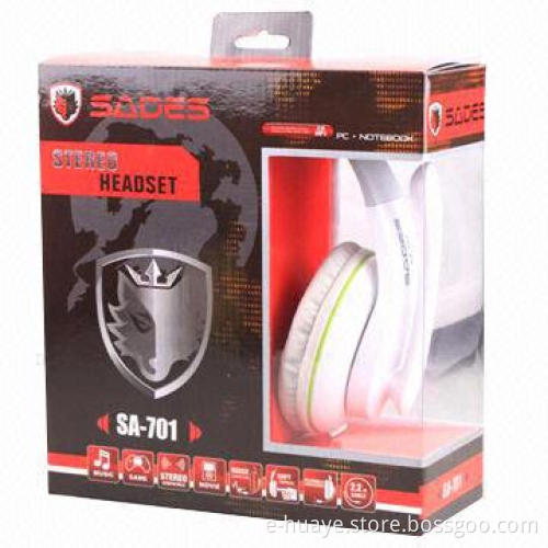 PC Computer Headset with 40mm Loudhailer Diameter, Glossy Painting